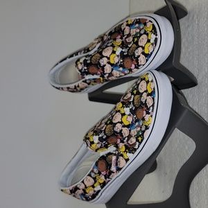 Vans x Peanuts Gang Snoopy Charlie Brown Slip On Sneakers M 7 / W 8.5
